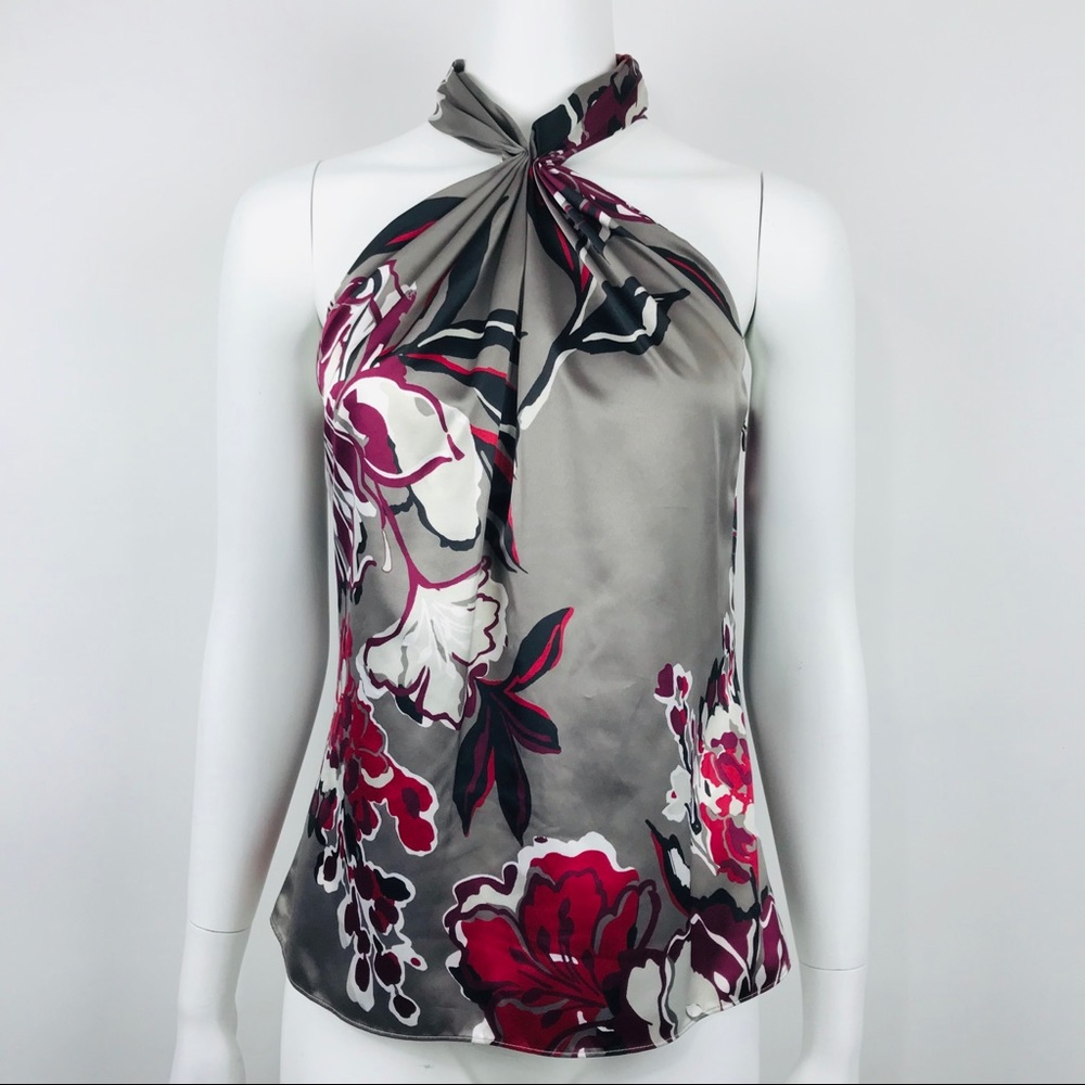 Ann Taylor Multicolor Sleeveless Mock Neck Size 0